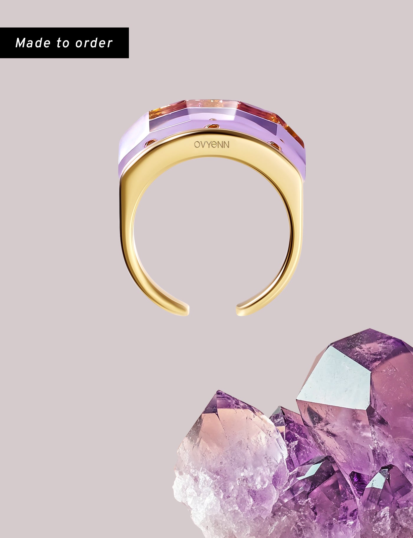 Arc of Dawn|Gold - Amethyst