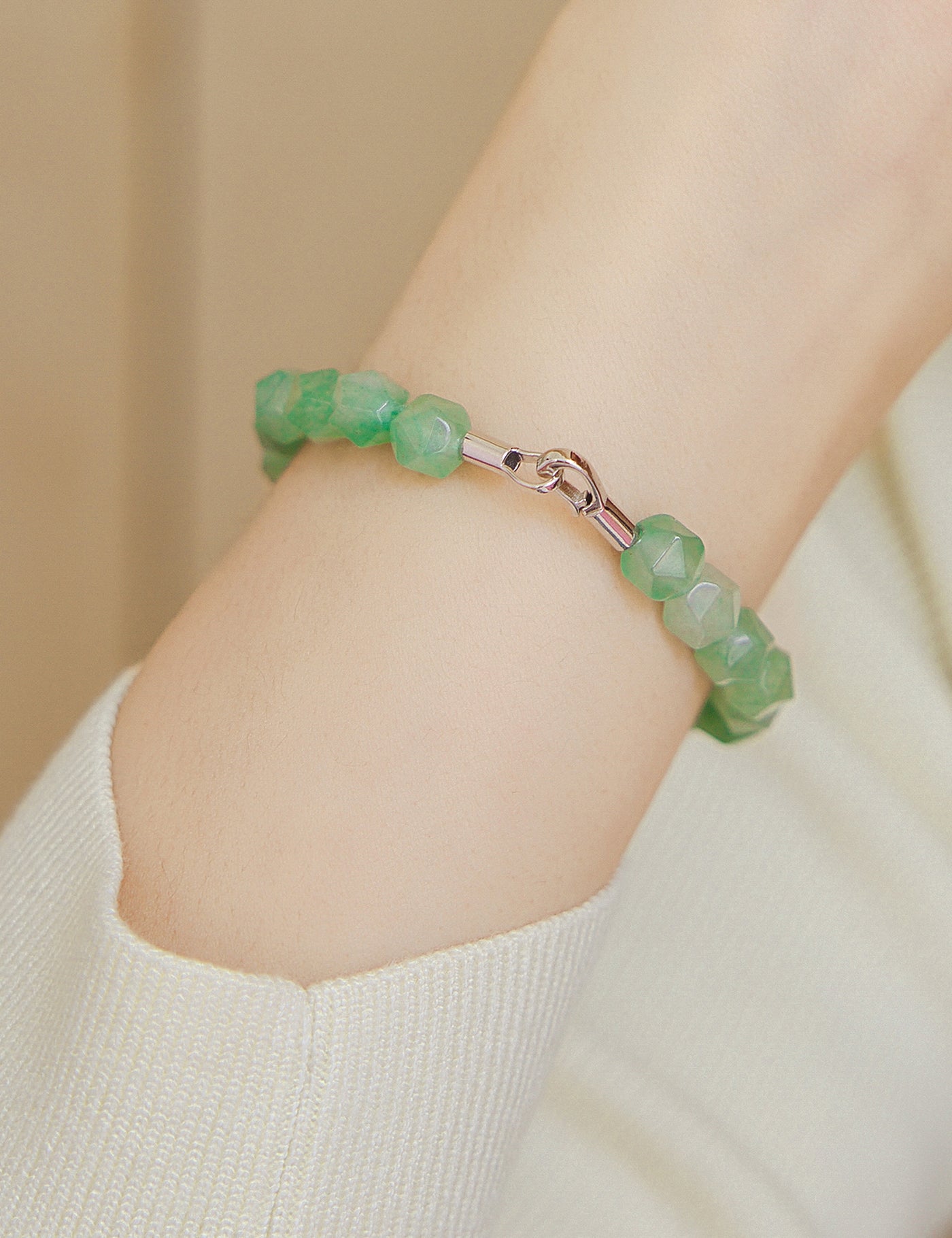 Perle Glacée|Aventurine verte