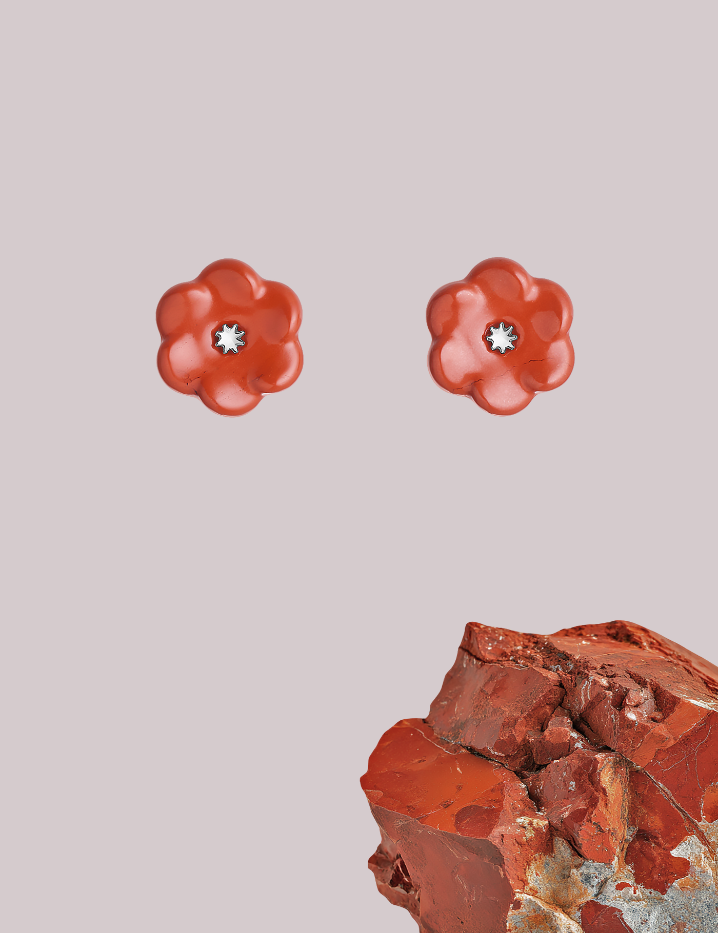 Plum Blossoms|Red Japser