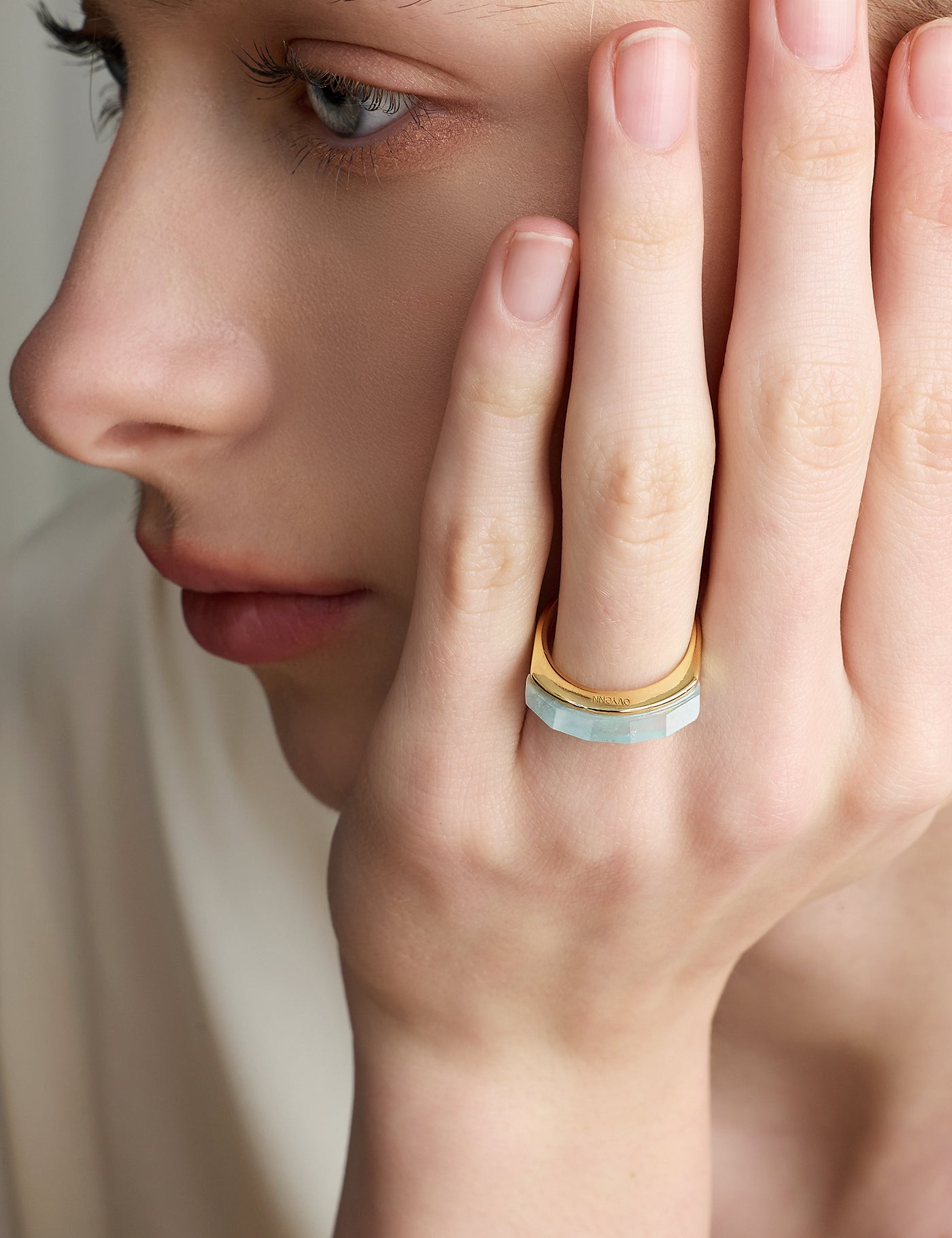 Arc of Dawn|Gold - Aquamarine