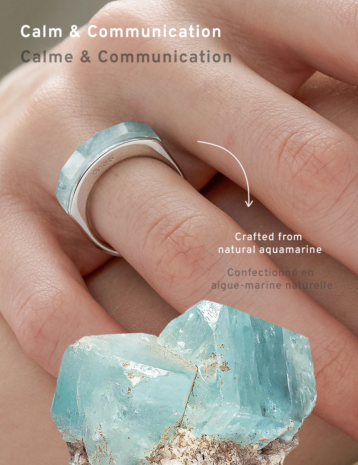 Arc of Dawn|Silver - Aquamarine