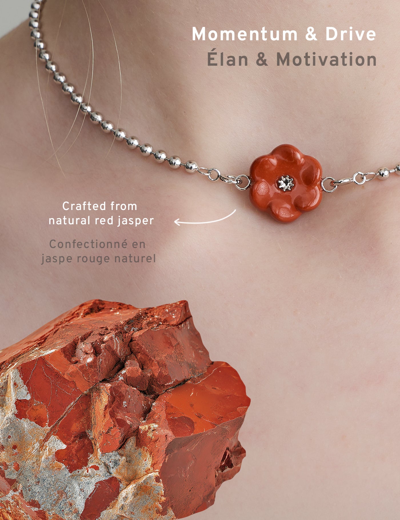 Plum Blossoms|Red Jasper