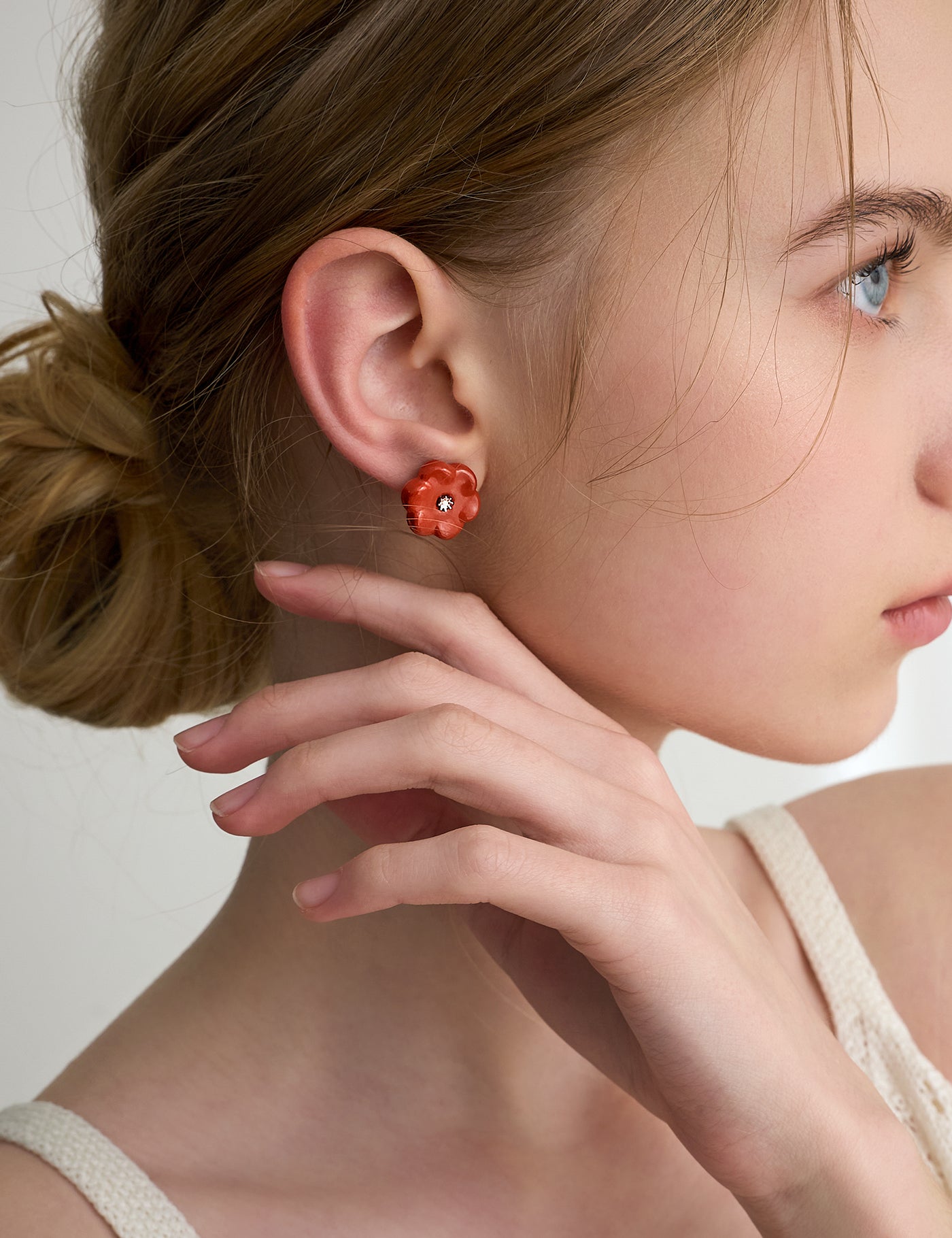 Plum Blossoms|Red Japser
