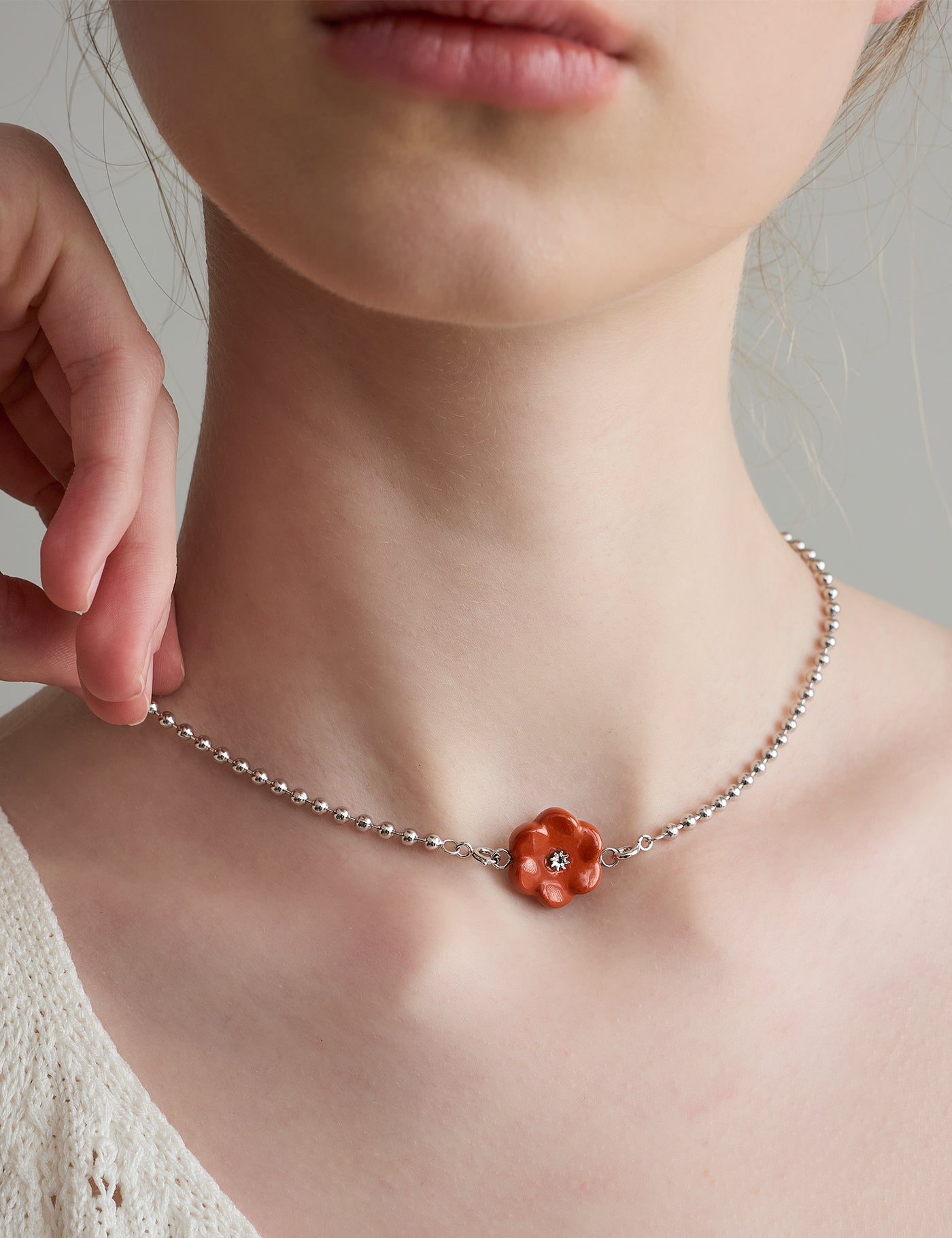 Plum Blossoms|Red Jasper