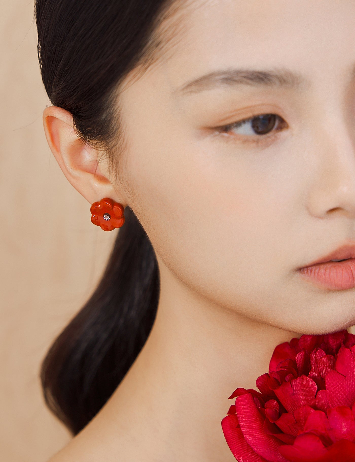 Plum Blossoms|Red Japser