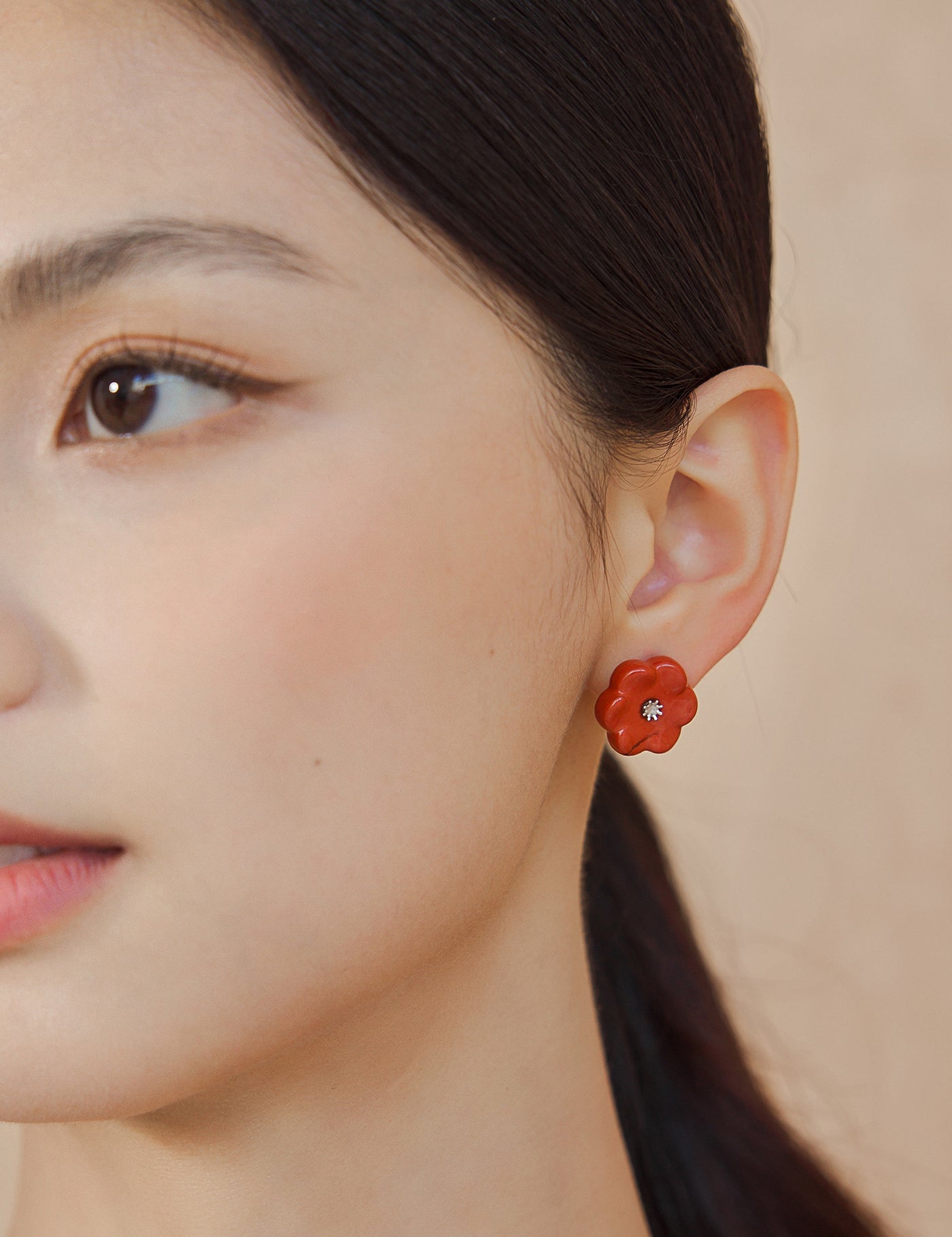 Plum Blossoms|Red Japser