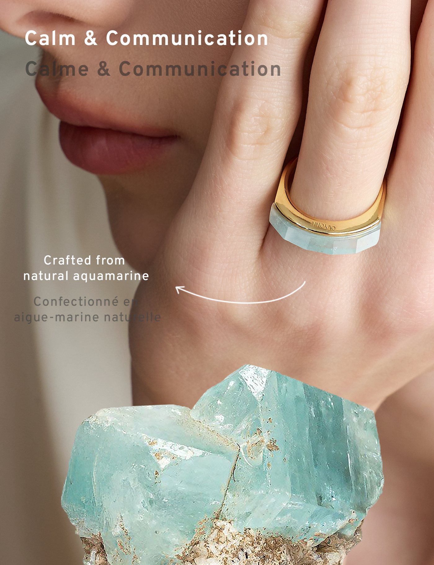 Arc of Dawn｜Gold - Aquamarine