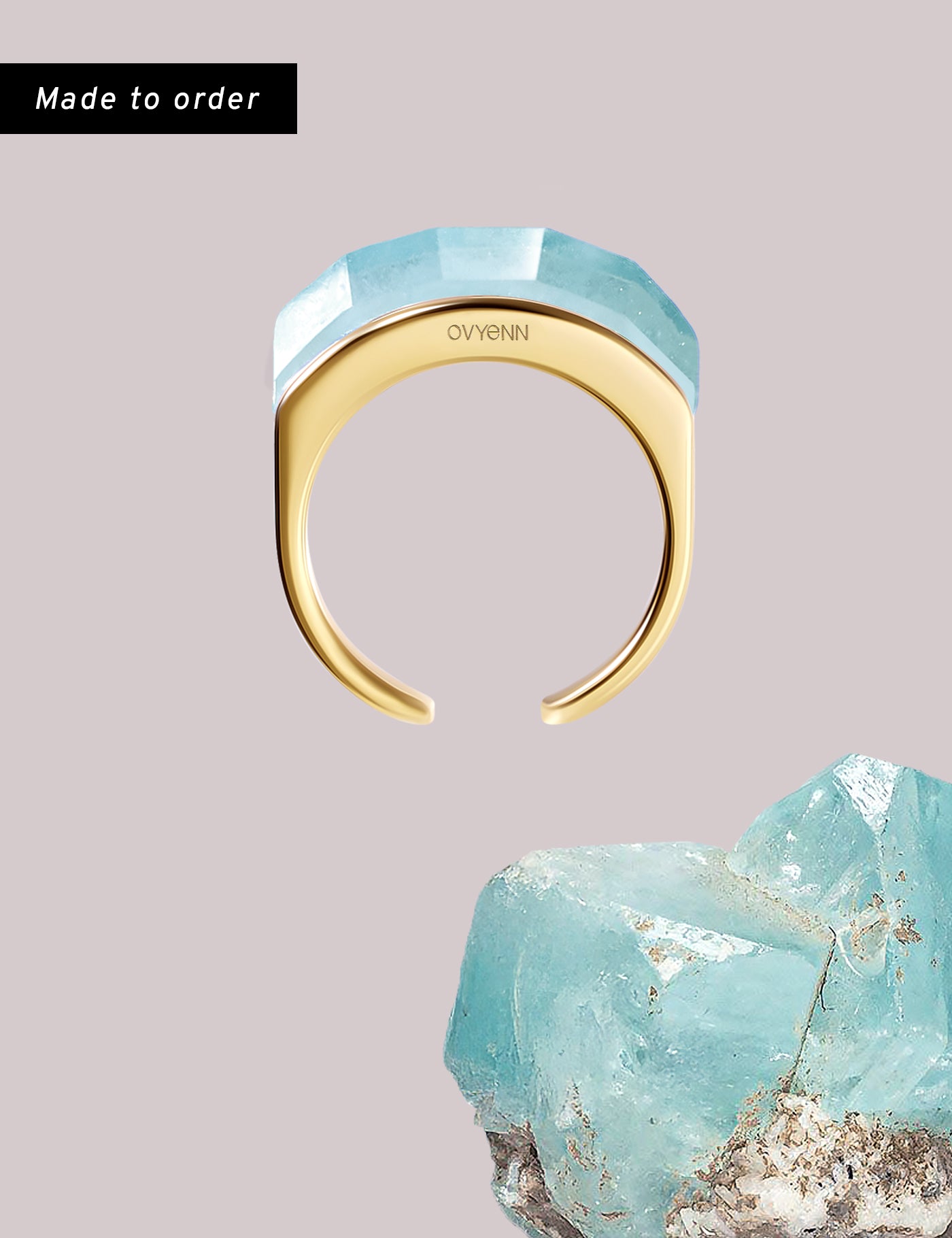 Arc of Dawn｜Gold - Aquamarine
