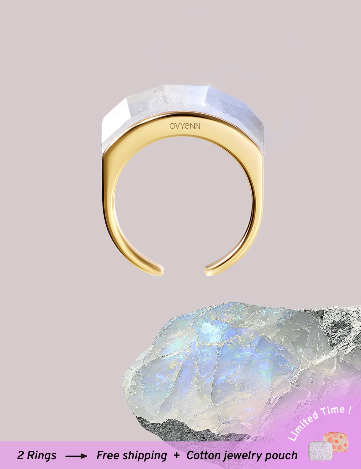 Arc of Dawn｜Gold - Moonstone