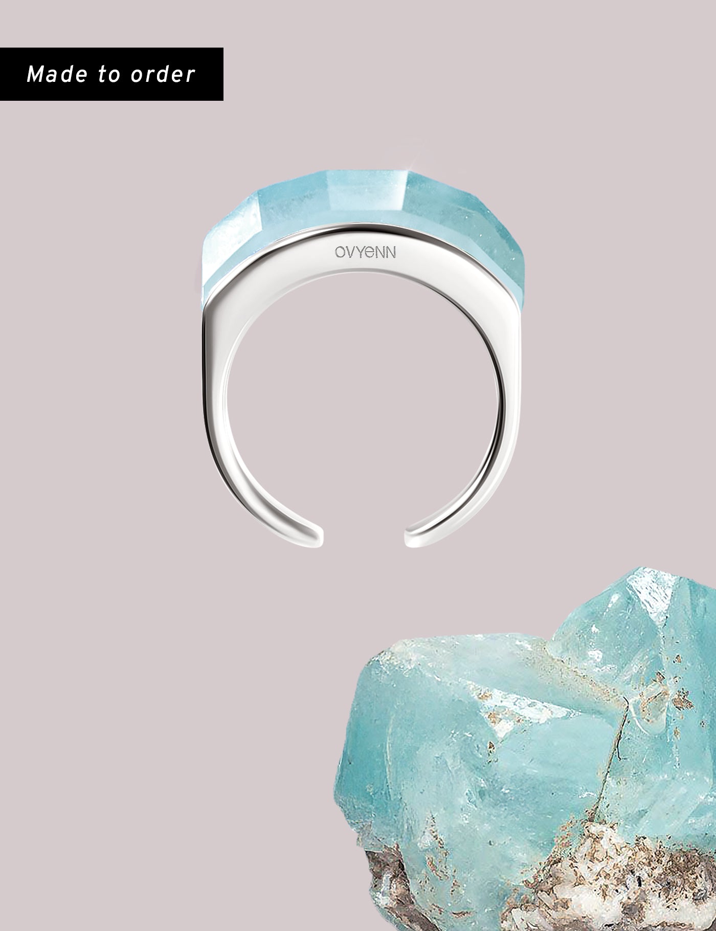 Arc of Dawn｜Silver - Aquamarine