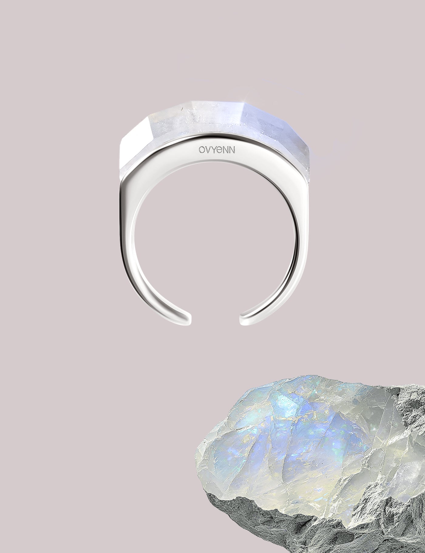 Arc de l’Aube｜Argent – Pierre de lune