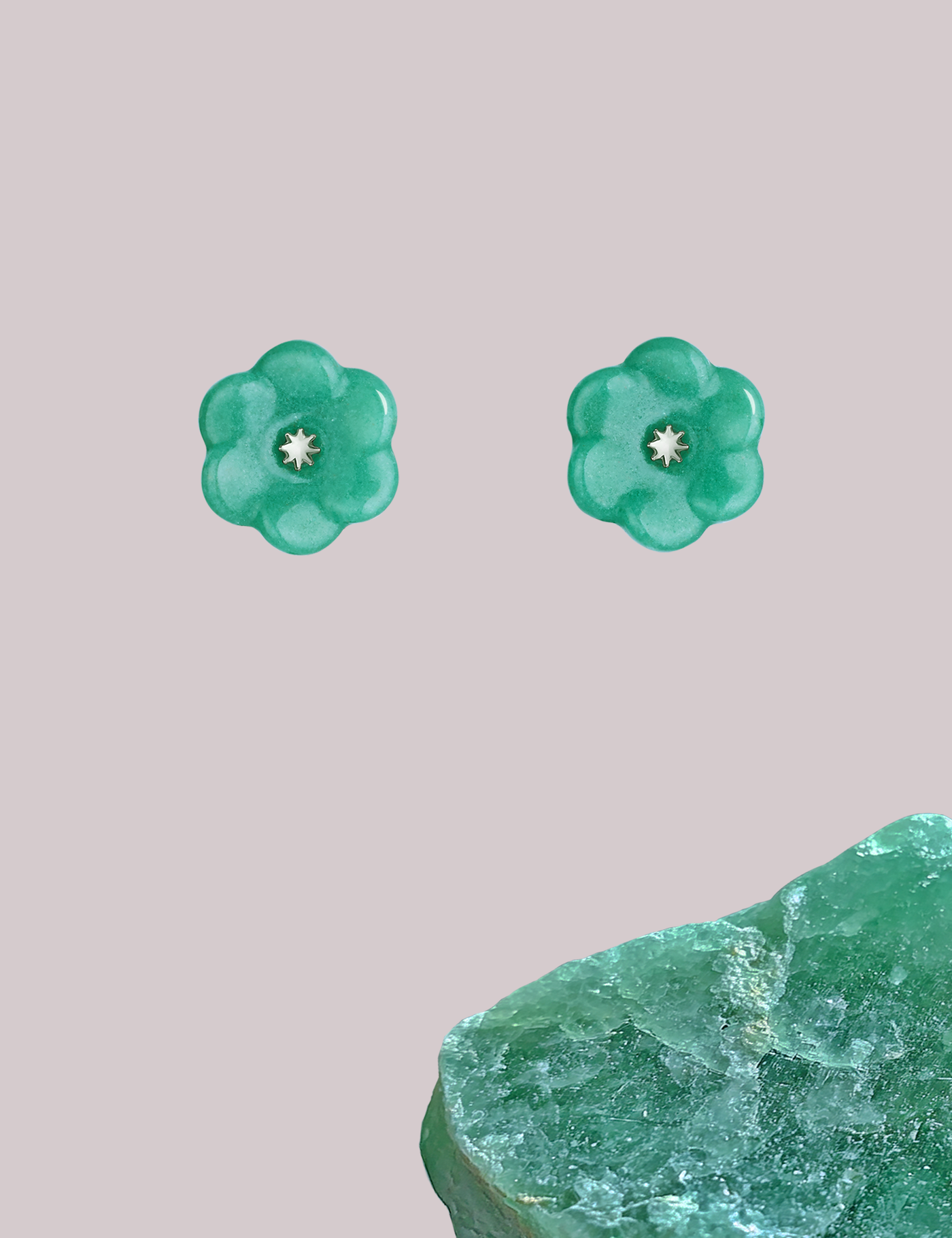 Plum Blossoms｜Green Aventurine