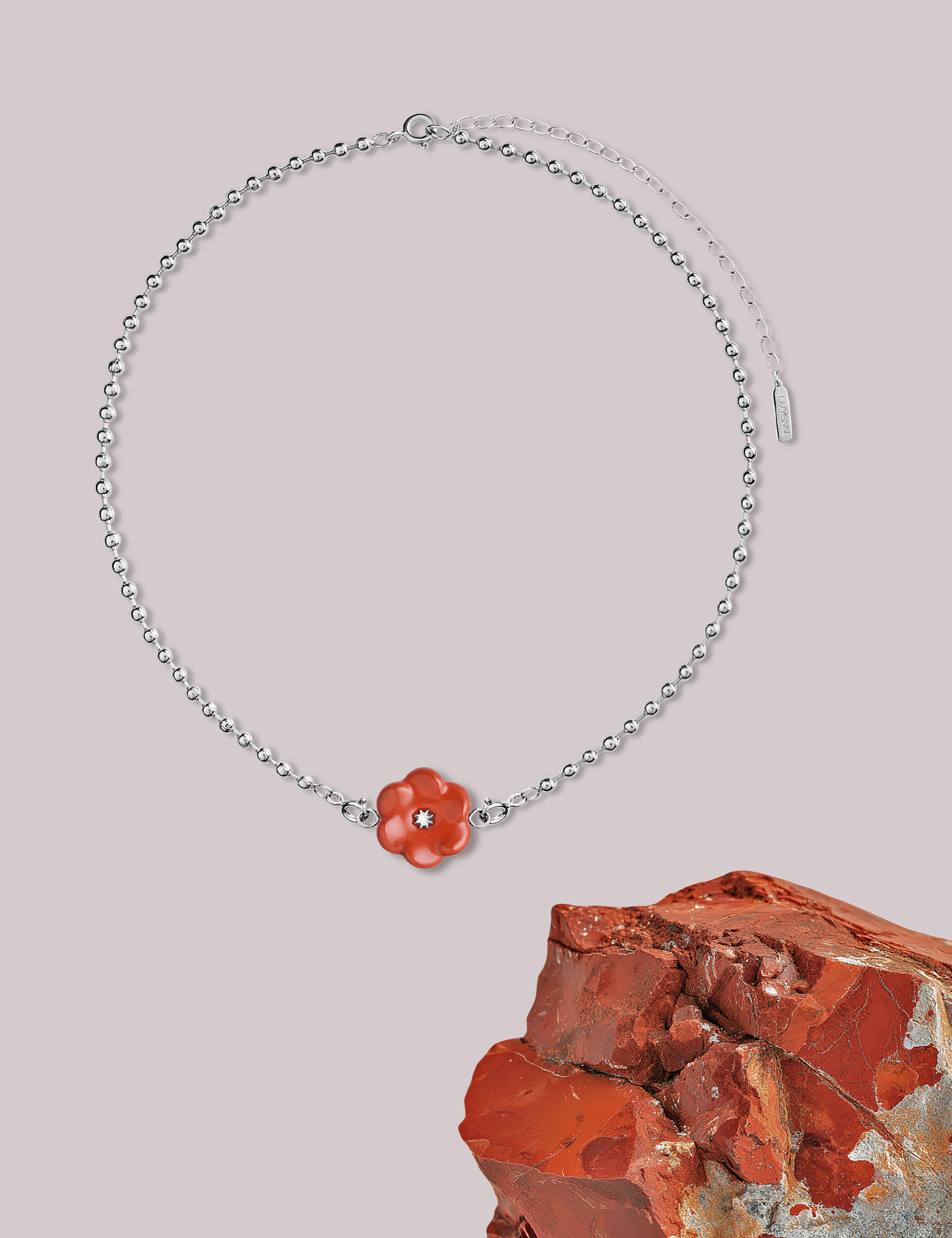 Plum Blossoms｜Red Jasper