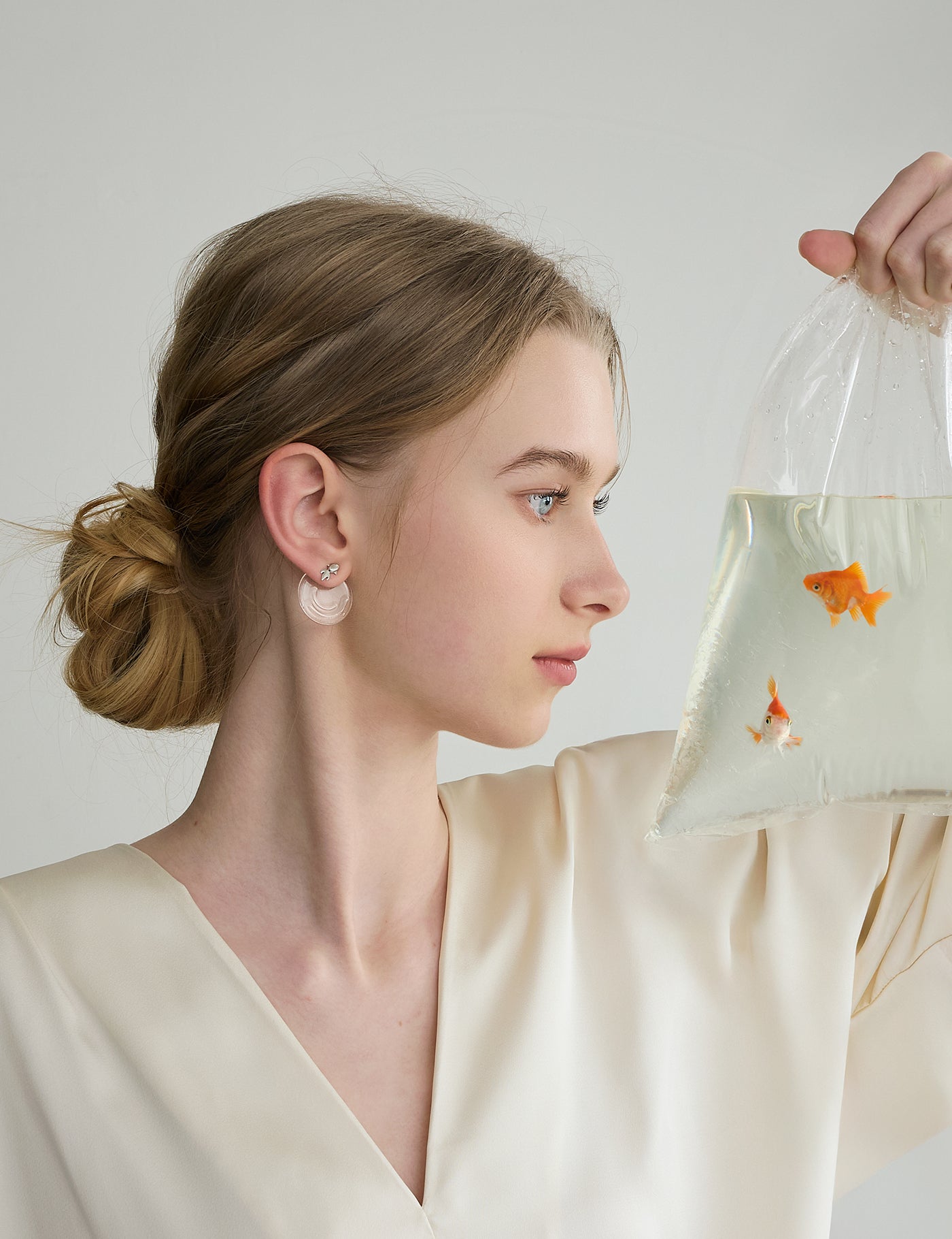 Flow like Fish｜Clear Quartz
