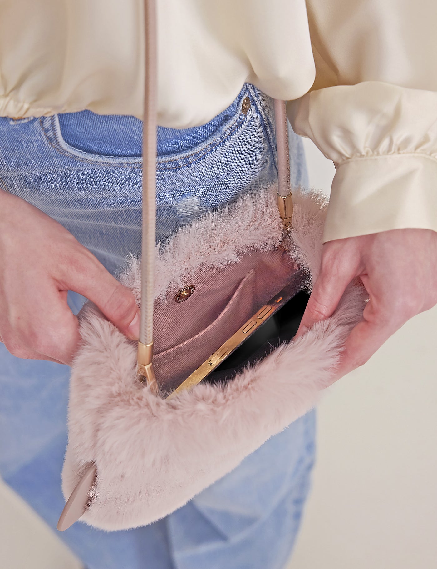 Plush · Essential Crossbody · Ash Rose