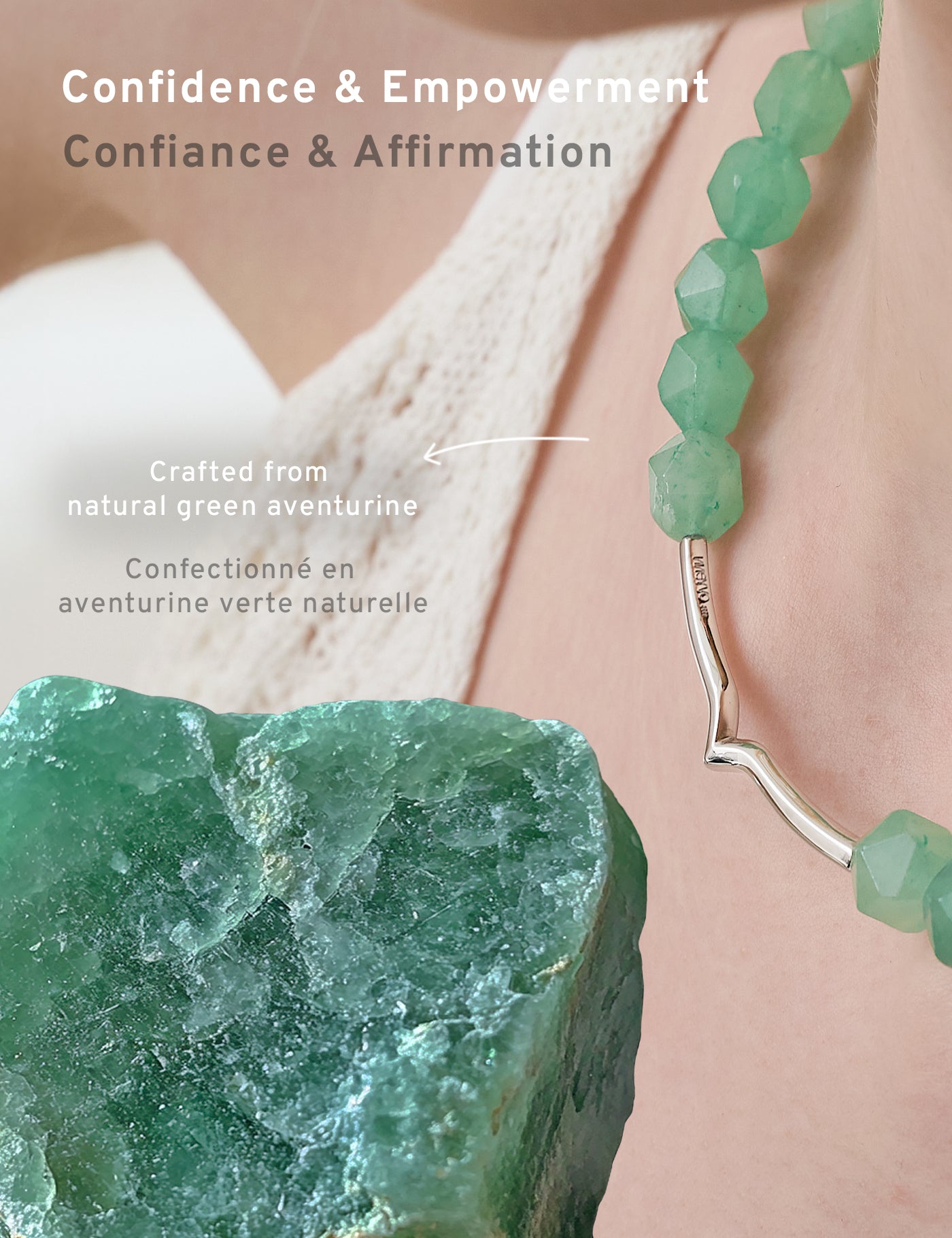 Icy Pearl｜Green Aventurine