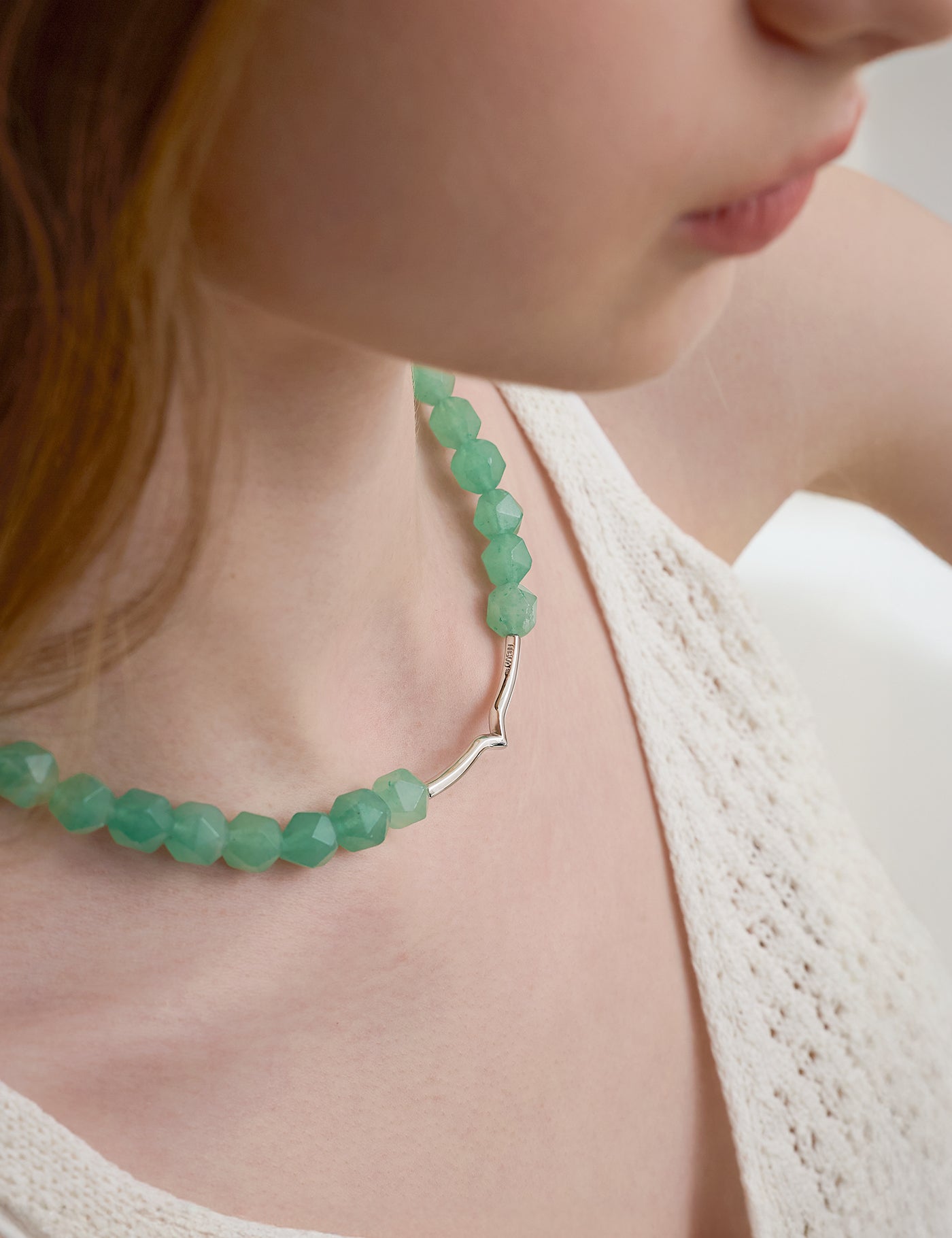 Icy Pearl｜Green Aventurine
