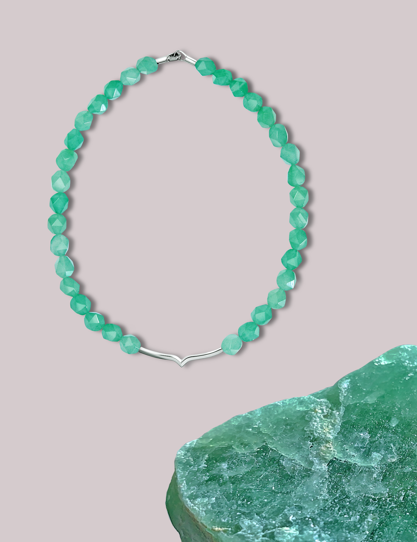 Icy Pearl｜Green Aventurine