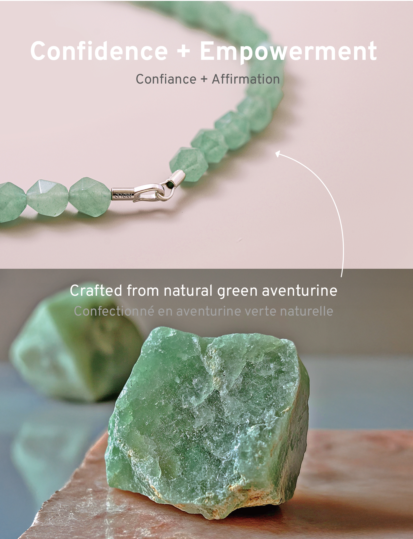 Icy Pearl｜Green Aventurine