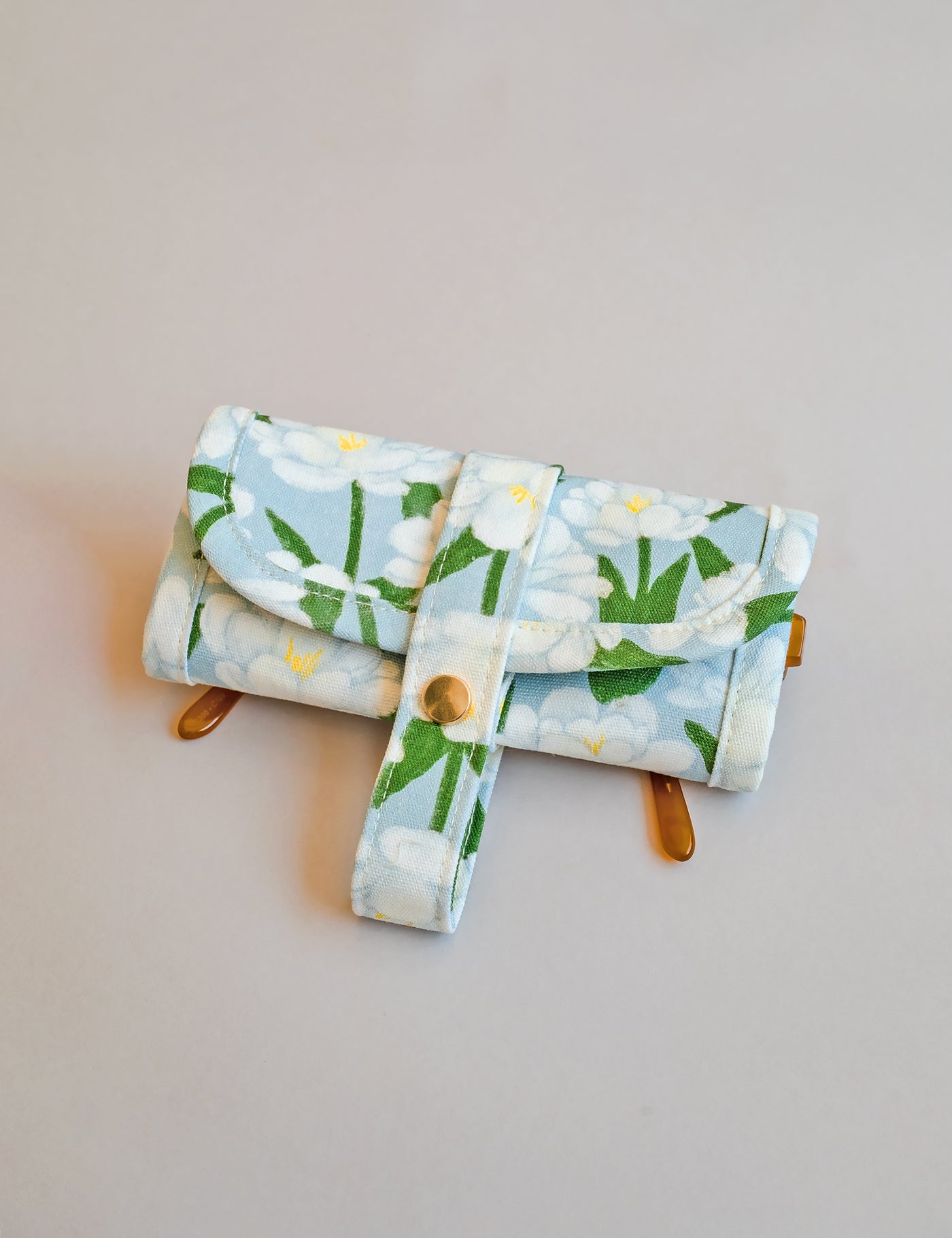 Cotton Eyewear Pouch · Camellia