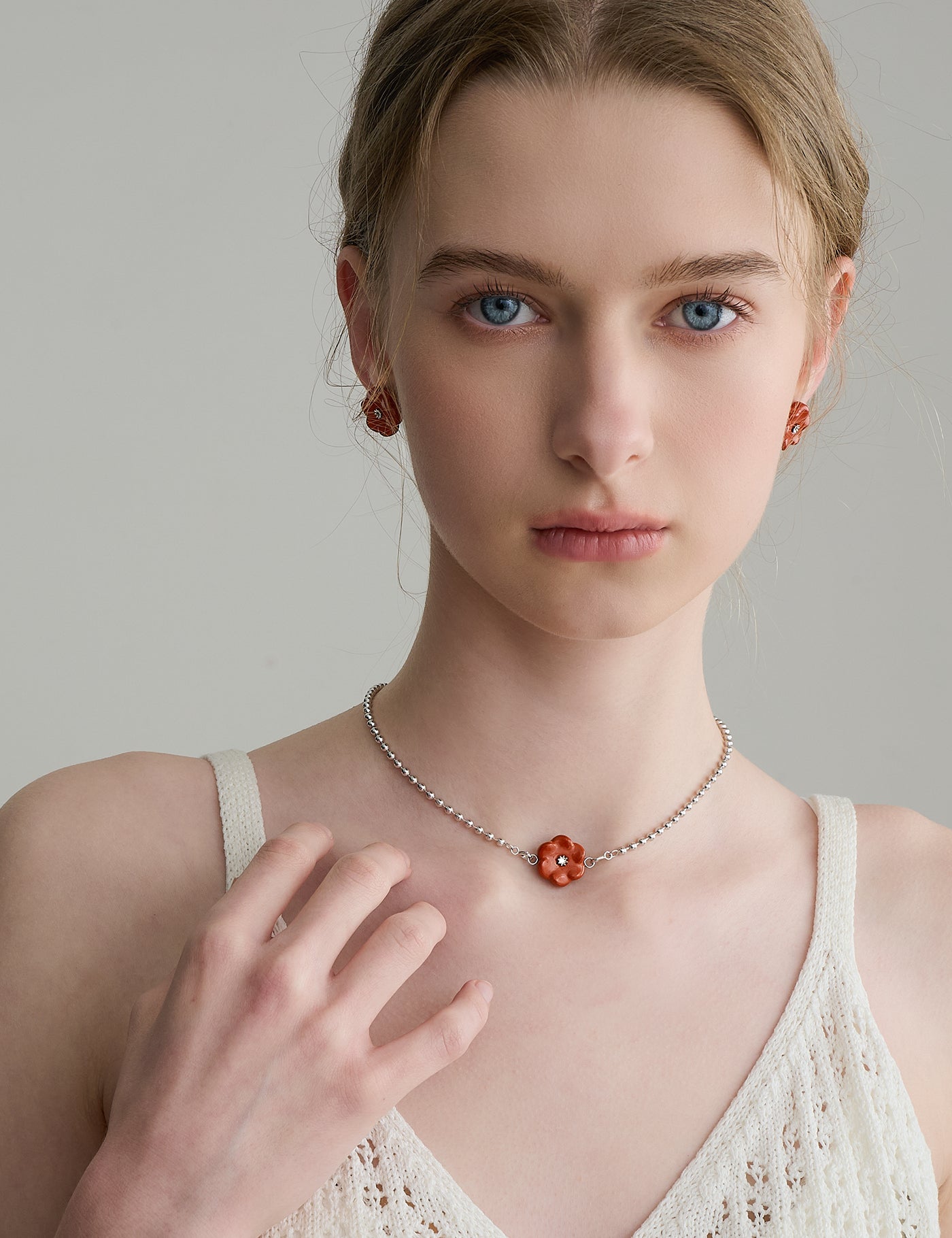 Plum Blossoms｜Red Japser